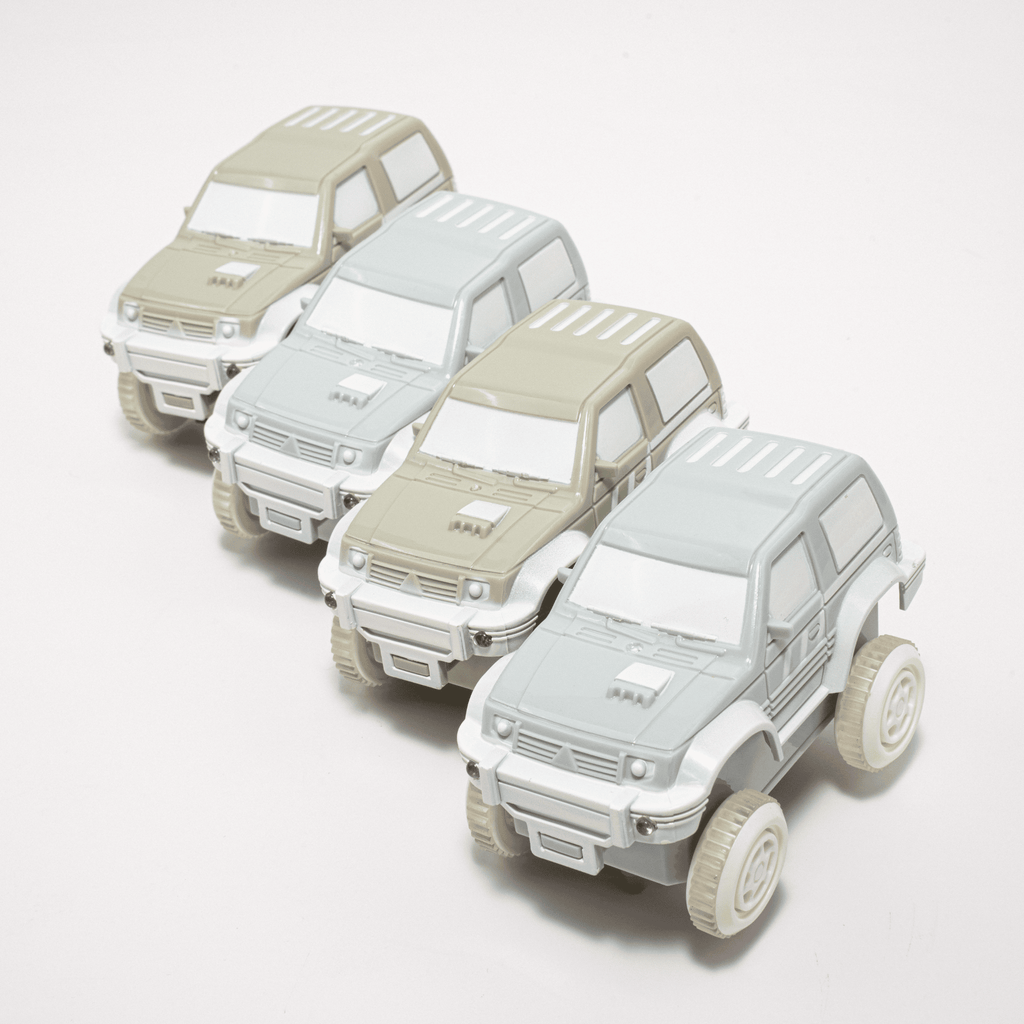 Race Track Car Set - 4 Pack (extras)